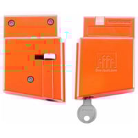 AR MAGVAULT MAGAZINE LOCKMagVault AR Rifle Magazine Lock Orange  5.56/2.23  Constructed from extremelydurable glassreinforced nylon for maximum durability  Highvisibility orange color for immediate safety recognition  Easytooperate key lock systemolor for immediate safety recognition  Easytooperate key lock system | 751077123214